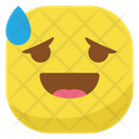 پیش‌نمایش فایل panicked-face-with-sweat-3223168 از پک ایموجی‌ها