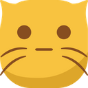 پیش‌نمایش فایل flat-face-3222900 از پک ایموجی‌ها گربه