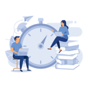 پیش‌نمایش فایل time-management-7546546 از پک ایلاستریشن دیجیتال کسب‌وکار