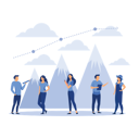 پیش‌نمایش فایل business-people-conquer-the-mountain-7549035 از پک فعالیت‌های تجاری