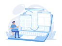 پیش‌نمایش فایل web-developer-doing-development-of-business-website-7831604 از پک ایلاستریشن برنامه‌ریزی راهبردی کسب‌وکار