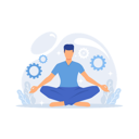پیش‌نمایش فایل man-sitting-in-lotus-pose-7861364 از پک دستیار آنلاین