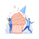 پیش‌نمایش فایل birthday-cupcake-7891683 از پک محیط و شخصیت