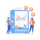پیش‌نمایش فایل consumer-inserts-dollar-coin-into-vending-machine-and-buys-snacks-and-drink-7943777 از پک کسب‌وکار دستگاه‌های فروش خودکار