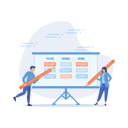 پیش‌نمایش فایل review-work-progress-on-kanban-board-8046164 از پک زمان‌بندی کسب‌وکار
