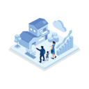 پیش‌نمایش فایل family-buying-home-8120263 از پک ایلاستریشن ایزومتریک مدیریت مالی