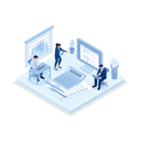 پیش‌نمایش فایل financial-advisor-with-client-analyzing-financial-report-8120261 از پک ایلاستریشن ایزومتریک مدیریت مالی