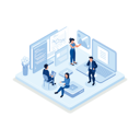 پیش‌نمایش فایل people-developing-new-software-on-laptop-8120266 از پک ایلاستریشن ایزومتریک مدیریت مالی