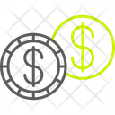 پیش‌نمایش فایل dollar-coins-10048307 از پک بازاریابی دیجیتال