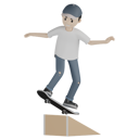 پیش‌نمایش فایل boy-skateboarding-on-ramp-6757028 از پک شخصیت اسکیت باز