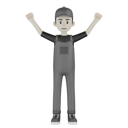 پیش‌نمایش فایل happy-mechanic-6741893 از پک شخصیت مکانیک