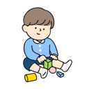 پیش‌نمایش فایل kindergarten-boy-is-playing-with-a-toy-7963364 از پک کودکان مهدکودک
