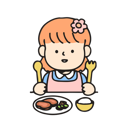 پیش‌نمایش فایل kindergarten-girl-is-eating-7963385 از پک کودکان مهدکودک