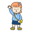 پیش‌نمایش فایل kindergarten-girl-is-greeting-7963358 از پک کودکان مهدکودک