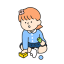 پیش‌نمایش فایل kindergarten-girl-is-playing-with-a-toy-7963365 از پک کودکان مهدکودک