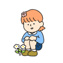پیش‌نمایش فایل kindergarten-girl-looking-at-a-flower-7963362 از پک کودکان مهدکودک