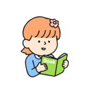 پیش‌نمایش فایل kindergarten-girl-reading-a-book-7963374 از پک کودکان مهدکودک