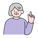 پیش‌نمایش فایل elderly-woman-pointing-up-9743936 از پک افراد مسن