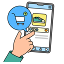 پیش‌نمایش فایل adding-items-to-cart-on-shopping-app-10085937 از پک خرید آنلاین