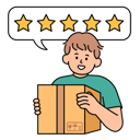 پیش‌نمایش فایل man-gives-5-stars-rating-for-shipment-10085940 از پک خرید آنلاین