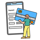 پیش‌نمایش فایل man-pay-using-card-for-shopping-10085946 از پک خرید آنلاین