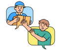 پیش‌نمایش فایل man-receiving-delivery-updates-online-10085947 از پک خرید آنلاین