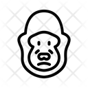 پیش‌نمایش فایل gorilla-4795351 از پک صورت حیوان