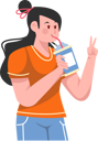 پیش‌نمایش فایل girl-drink-milkshake-5774272 از پک افراد با غذا و نوشیدنی