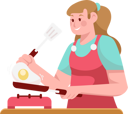 پیش‌نمایش فایل housewife-cooking-omelet-5774270 از پک افراد با غذا و نوشیدنی