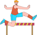 پیش‌نمایش فایل man-running-in-hurdle-race-6625773 از پک ورزش ها