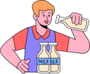 پیش‌نمایش فایل boy-drinking-milk-6962030 از پک غذا خوردن
