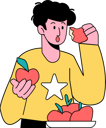 پیش‌نمایش فایل boy-eating-apple-6962029 از پک غذا خوردن