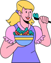 پیش‌نمایش فایل woman-eating-salad-6962032 از پک غذا خوردن