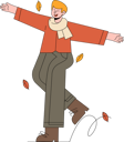 پیش‌نمایش فایل boy-enjoying-autumn-season-6940092 از پک پاییز