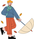 پیش‌نمایش فایل boy-with-umbrella-enjoy-autumn-6940095 از پک پاییز