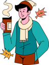 پیش‌نمایش فایل boy-drinking-hot-coffee-during-autumn-season-6939862 از پک پاییز