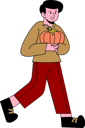 پیش‌نمایش فایل boy-holding-pumpkin-6992171 از پک شکرگزاری