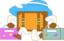 پیش‌نمایش فایل suitcase-6994990 از پک سفر