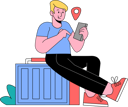 پیش‌نمایش فایل male-tourist-searching-for-travel-destination-7014924 از پک سفر