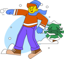 پیش‌نمایش فایل boy-throwing-snow-ball-7023444 از پک زمستان