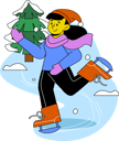 پیش‌نمایش فایل girl-ice-skating-7023445 از پک زمستان