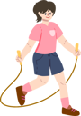 پیش‌نمایش فایل girl-skipping-with-jump-rope-8243304 از پک ورزش