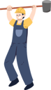 پیش‌نمایش فایل male-worker-holding-hammer-8243601 از پک کارگر