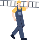 پیش‌نمایش فایل male-worker-holding-ladder-8243600 از پک کارگر