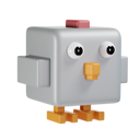 پیش‌نمایش فایل chicken-7146081 از پک حیوانات مکعبی