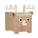 پیش‌نمایش فایل deer-7146091 از پک حیوانات مکعبی