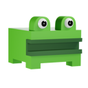 پیش‌نمایش فایل frog-7146092 از پک حیوانات مکعبی