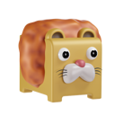 پیش‌نمایش فایل lion-7146090 از پک حیوانات مکعبی