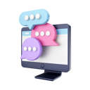 پیش‌نمایش فایل online-chatting-5532304 از پک عملکرد رایانه