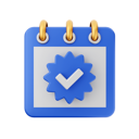 پیش‌نمایش فایل approved-calendar-6746461 از پک تقویم